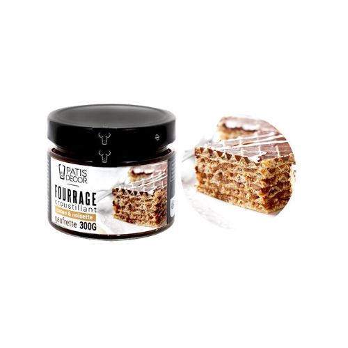 [08075337] PATISDECOR KROKANTE CACAO HAZELNOOT WAFELVULLING 300GR