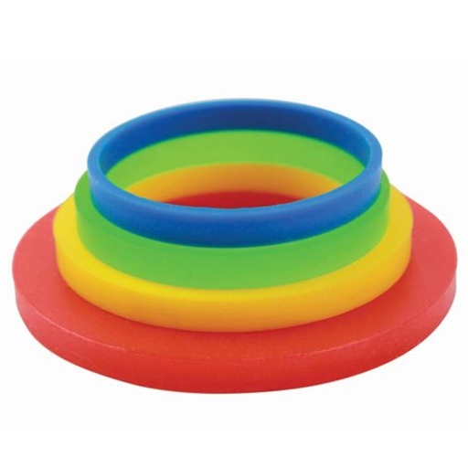 [08053610] PME ANNEAUX GUIDE EPAISSEUR ROULEAU PATE A SUCRE 1.55-3.55-6.25-12.60MM 4 PAIRES