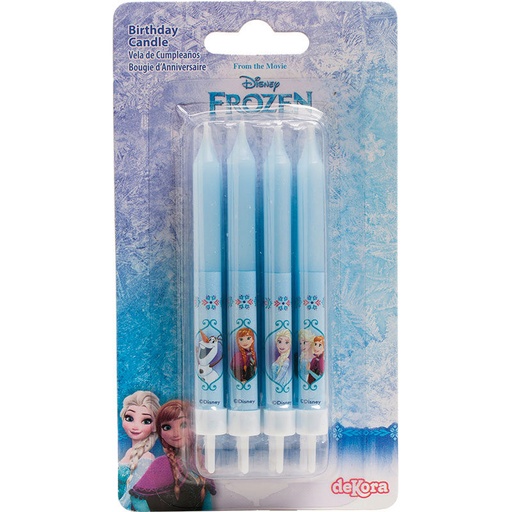 [08041136] BOUGIES ANNIVERSAIRE  REINE DES NEIGES 8PCES