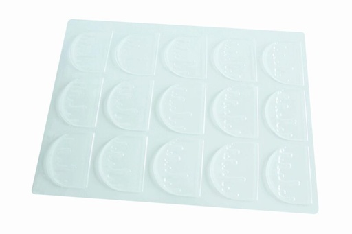 [08056376] PCB Blisters tips Fondant 8,25x6,8 cm 4 stuks ***s/cd***