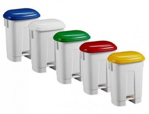 [70409906] POUBELLE A/PEDALE+COUVERCLE VERT ROBUSTE 60L