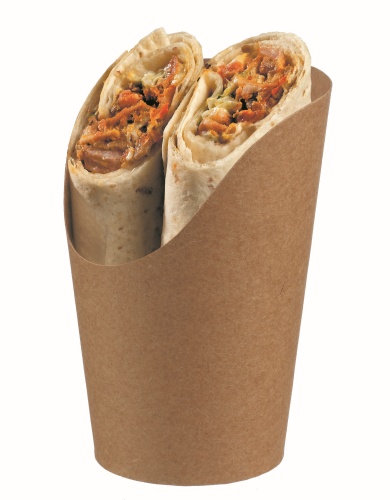 [45000454] WRAP ECO KRAFT DOOS 120 DIAM 80MM H120MM 100 STUKKEN=PAK
