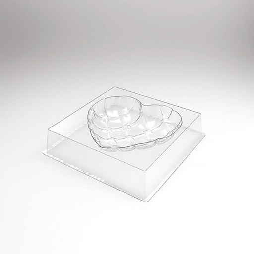 [08057619] PCB Entremets Molds Padded Heart voor 30 stuks 14,5x14,5 cm 30pces *** s / cd ***
