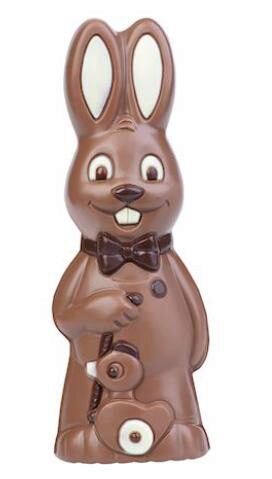 [70410497] MOULE À CHOCOLAT LAPIN + CANARD EN BOIS 170 MM  HB8036 * 170X60X54MM **1X2