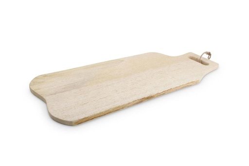 [74500712] WOOD+FOOD SERVING BOARD 60X22X1.5 MANGO WOOD W/HANDLE