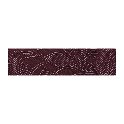 [08056689] 087070 PCB RECTANGLES CN EXTRA FIN STRUCTURÉ FEUILLES 12X3 CM 66PCES ***s/cd***