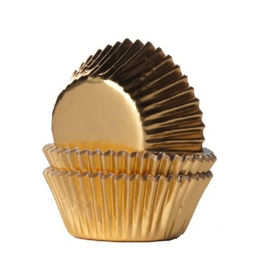 [08053816] H.O.M MINI GOUDEN CUPCAKE HOUDER 36 STUKS FOST+ INBEGREPEN