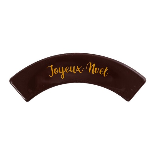 [08054967] 2015578 PLAQUE COURBÉE JOYEUX NOËL 9,6X3,5CM 60PCS ***S/CDE*** 