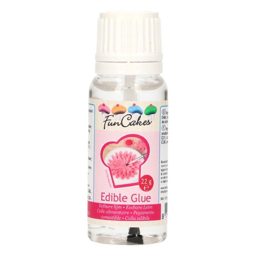 [08053404] FUNCAKES COLLE ALIMENTAIRE AVEC PINCEAU 22GR