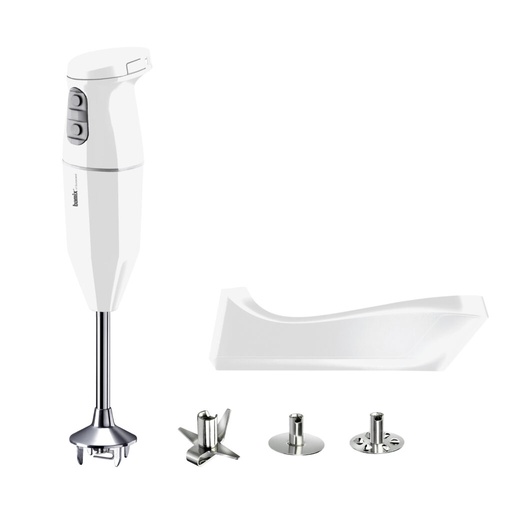 [60507561] BAMIX MIXER CORDLESS PRO WHITE 250W 3 SPEEDS WITH EXTRA BATTERY