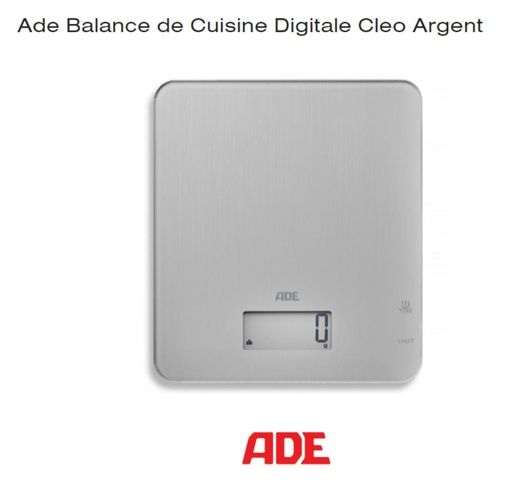 [57662496] ADE SCALE 5KG-1GR CLEO GRAY KE1714 HOUSEHOLD RECUPEL + BEBAT INCLUDED