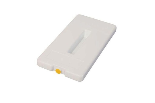 [54101075] WHITE EUTECTIC PLATE GN1/3 32.5X17.6CM -21C° YELLOW CAP