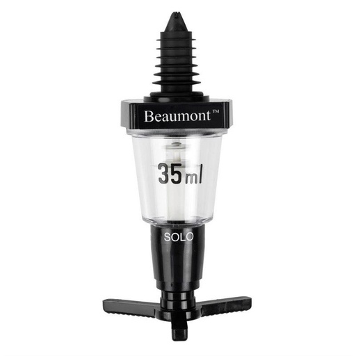 [57660798] "ECO BLACK" MUURBEVESTIGING ALCOHOLDOSER 3,5CL ZONDER STEUN