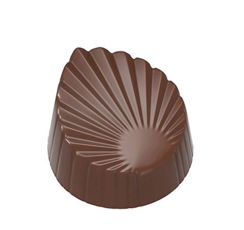 [70410588] CHOCOLADEVORM BLAD PLISSÉ CW198813.5X27.5CM 3X7**12GR