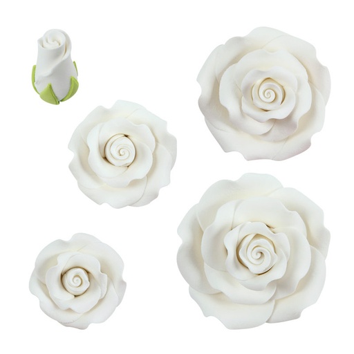 [08080027] 1011150 ASSORTMENT OF WHITE ROSES 23PCS
