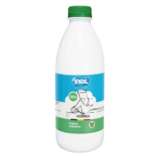 [06020188] INEX 6010 CRÈME CULINAIRE 20% GASTRONOM  EN BOUTEILLE PLASTIQUE 1L