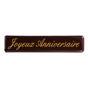 [08057197] 061377 PCB RECTANGLES CN JOYEUX ANNIVERSAIRE 7X1.5CM 70PCS ***S/CD***