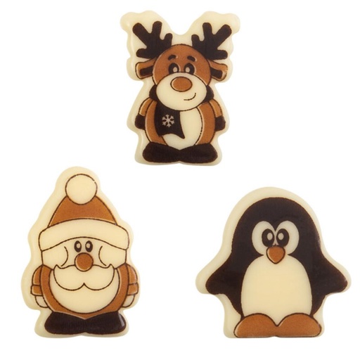 [08031612] 14497 KERSTFIGUREN 3 X 4 CM 120 STUKKEN = DOOS