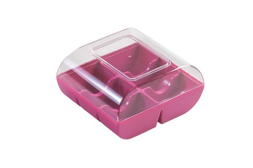 [70407665] MACADO FUSCHIA DOOS VOOR 6 MACARONS  PAK VAN 10 STUKKEN