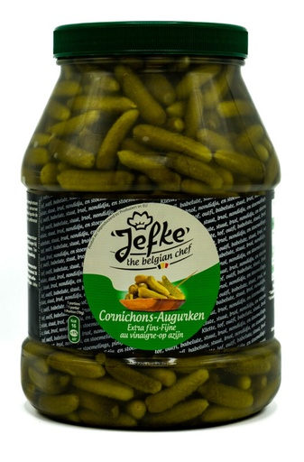 [05100009] JEFKE PICKLES **EXTRA THIN** 2400ML