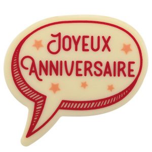[08057324] 065164 PCB BULLES CB JOYEUX ANNIVERSAIRE 6,2X5,6 CM 40PCES ***S/CD***