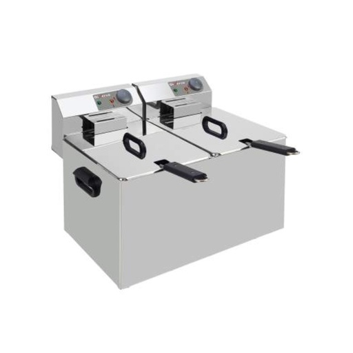 [00000544] DIVERSO Friteuse de table électrique 2x 7L