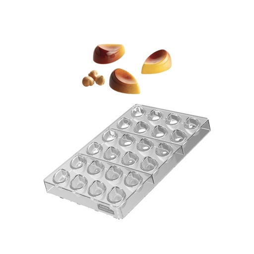 [00000618] SILIKOMART MOULE A PRALINES TRITAN CH047 AURORA P N.24 4X2,5XH1,8CM