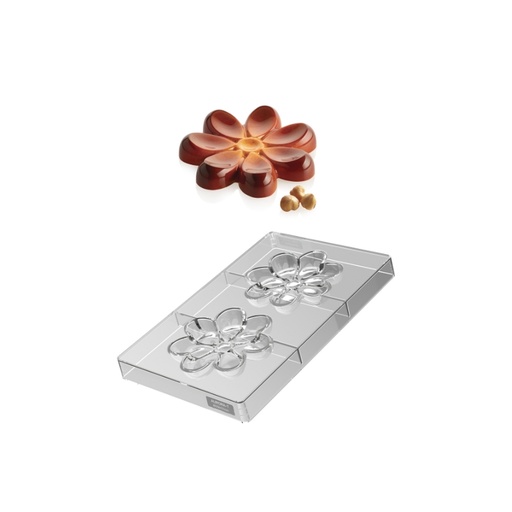 [00000620] SILIKOMART MOULE A PRALINES TRITAN CH049 AURORA T N.2 Ø11CM H1,7CM