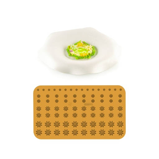 [00000625] SILIKOMART NATURAE PRO SILICONE MOLD MARGHERITA N.76 Ø3,5CM H0,2CM - Ø1,3CM H0,2CM