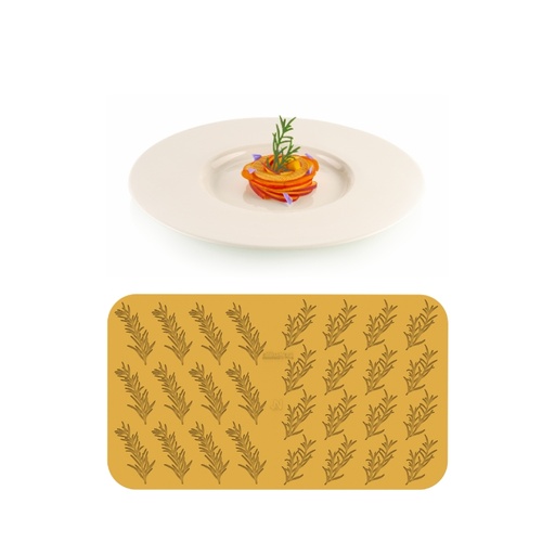 [00000627] SILIKOMART NATURAE PRO SILICONEN VORM ROSMARINO N.12 9,3X4,3XH0,2CM - N.16 7,5X3,8XH0,2CM