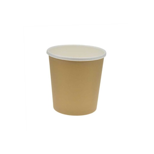 [00000654] POT EN CARTON KRAFT 450ML PAQUET DE 25PCES **SANS COUVERCLE**