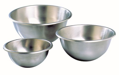 [52101024] INOX HALVE SFEER KOM DIAM 25CM 3.5L ZONDER VOET EN ZONDER HANDEL=STUK