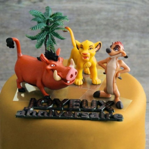 [08075835] KIT DECORATION GATEAU ROI LION