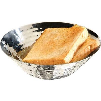 [57657784] APS CORBEILLE À PAIN 16CM HT 5CM INOX MARTELLE