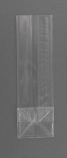 [41102407] SACHET CELLO NEUTRE 80 X 50 X 250MM FOND TRANSPARENT 50 PCES